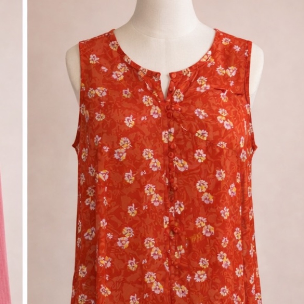 CAbi Floral Blouse large